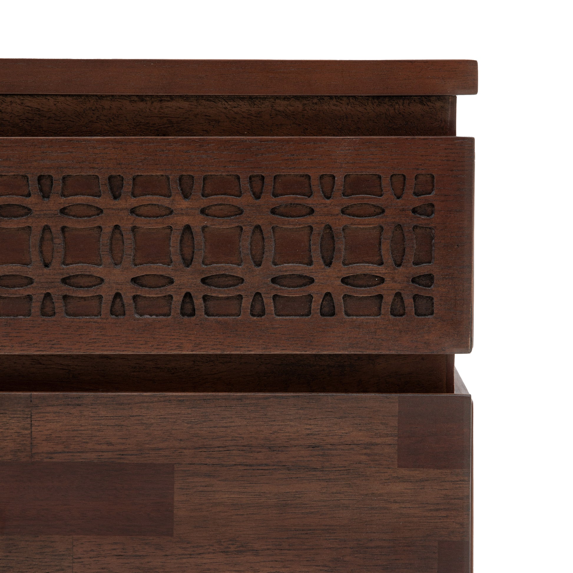 Boho Retreat Bedside 2 Drawer Chest Brown
