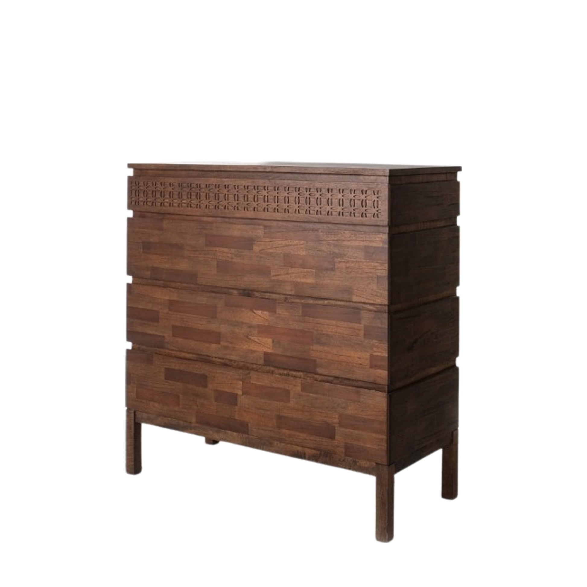 Boho Retreat 4 Drawer Chest Brown