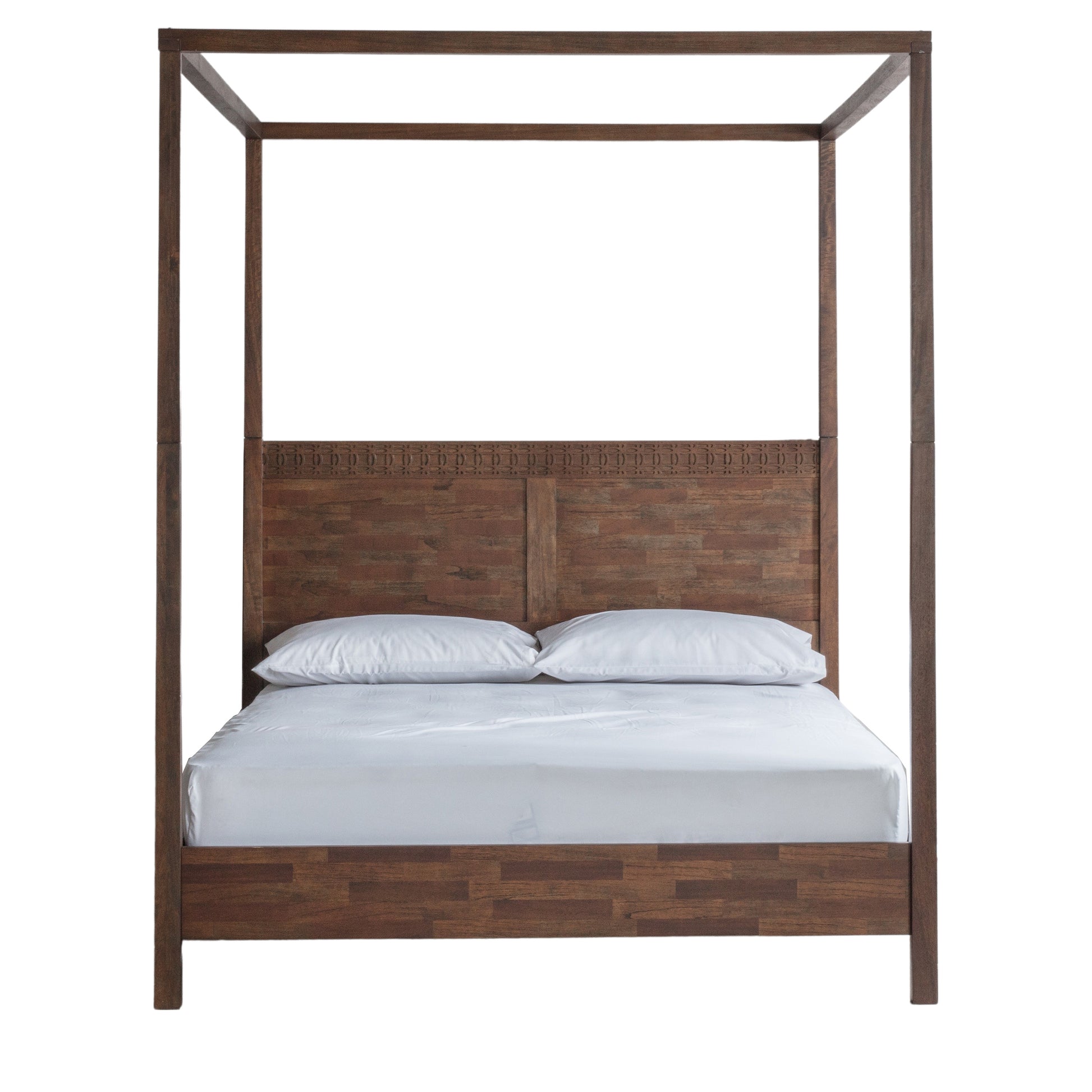 Boho Retreat 4 Poster Bed Brown King