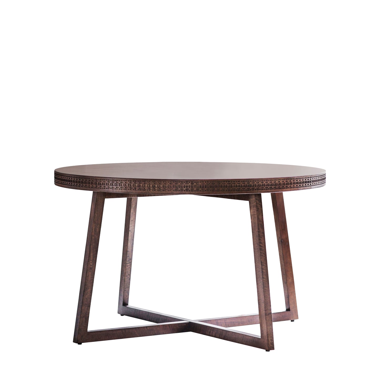 Boho Retreat Round Dining Table Brown