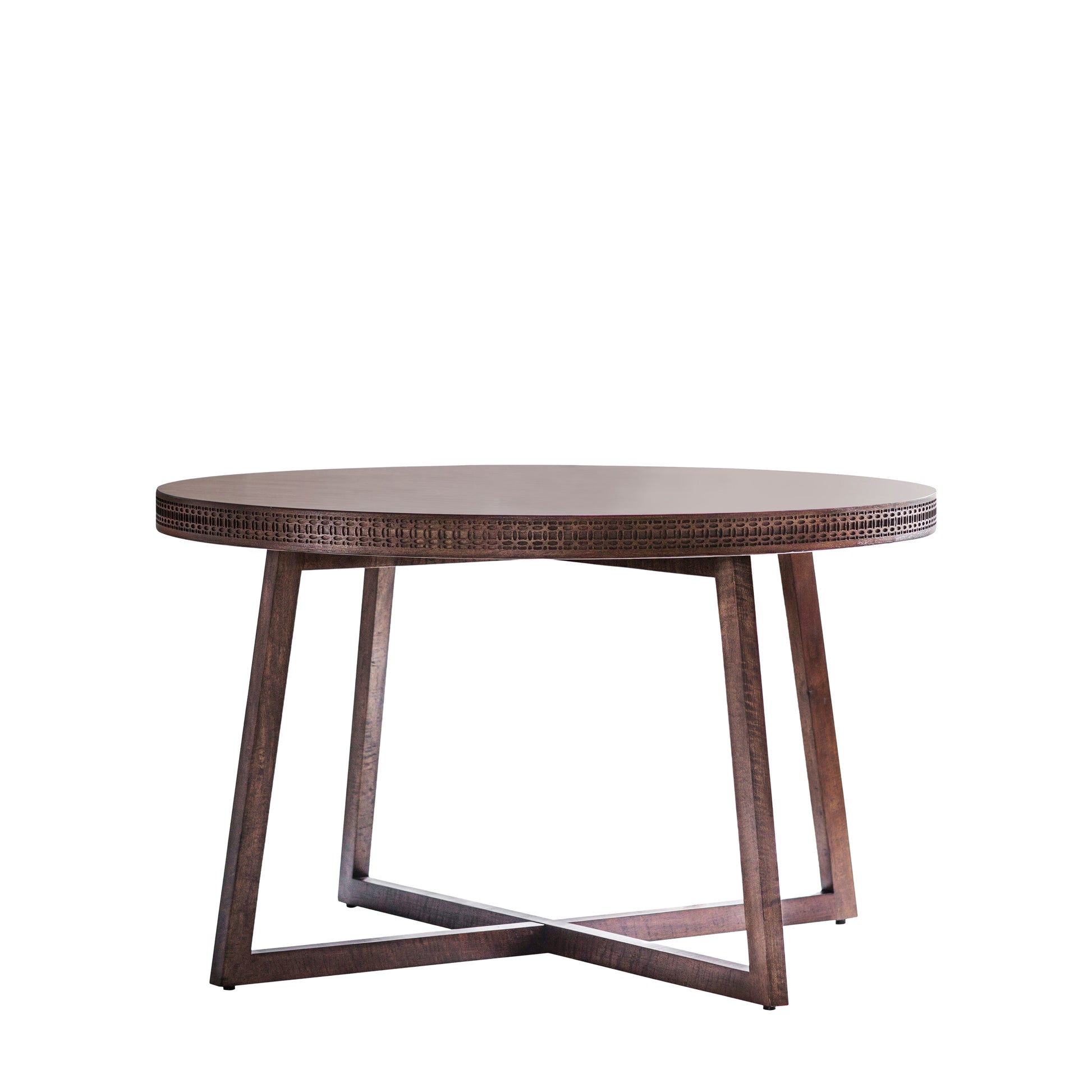 Boho Retreat Round Dining Table Brown