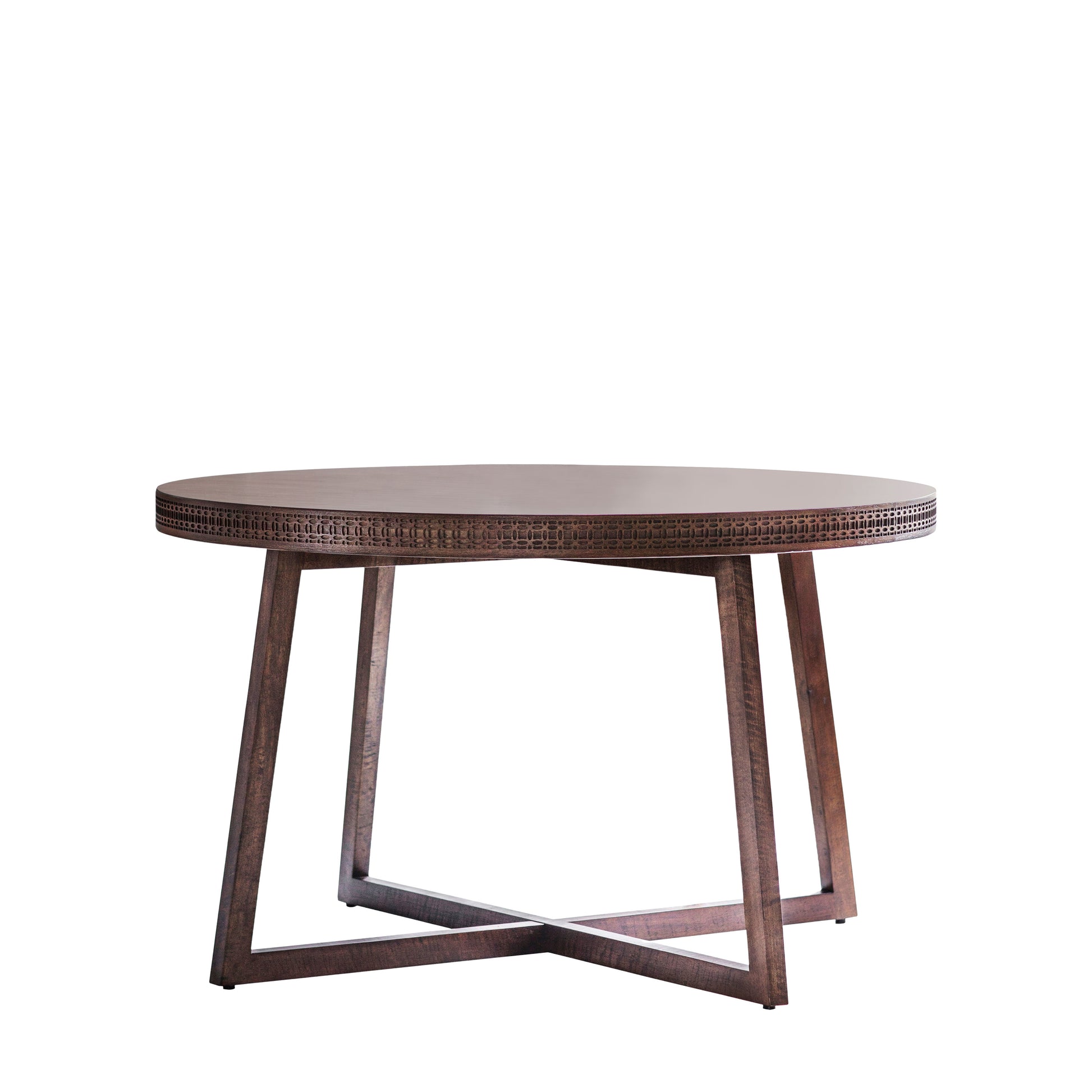 Boho Retreat Round Dining Table Brown