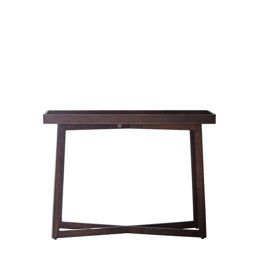 Boho Retreat Console Table Brown