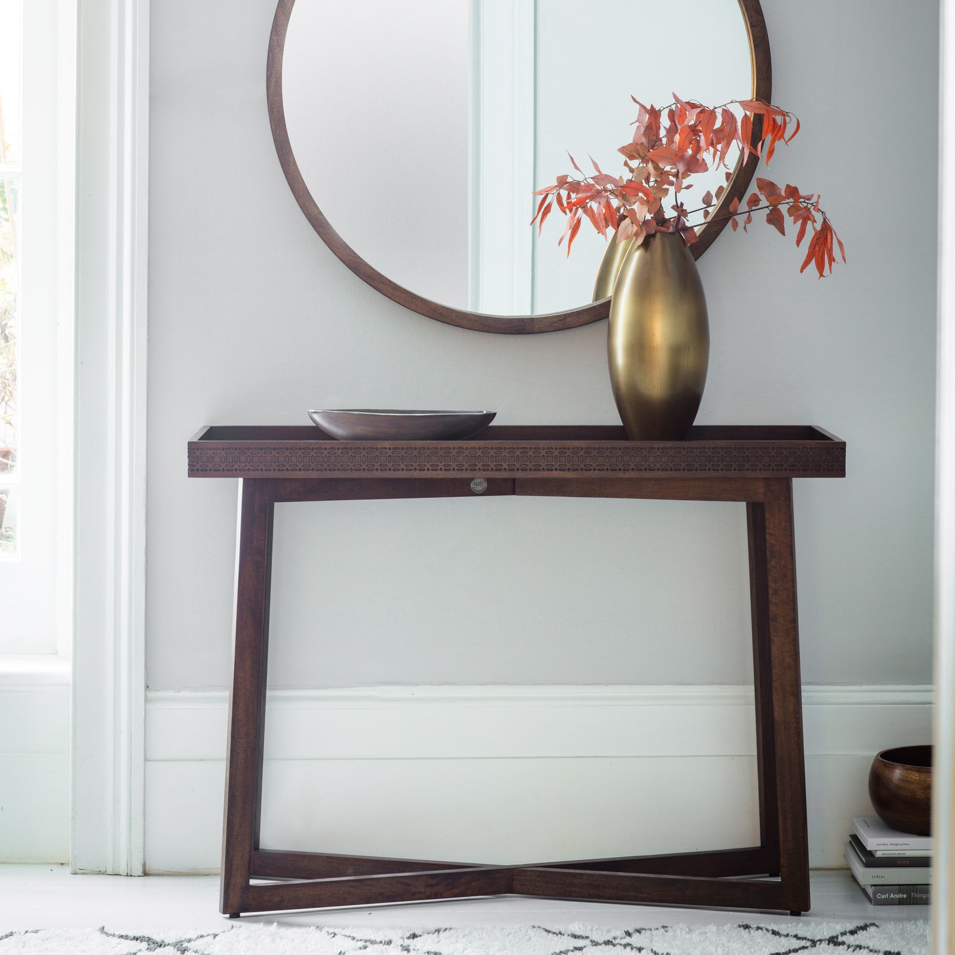 Boho Retreat Console Table Brown