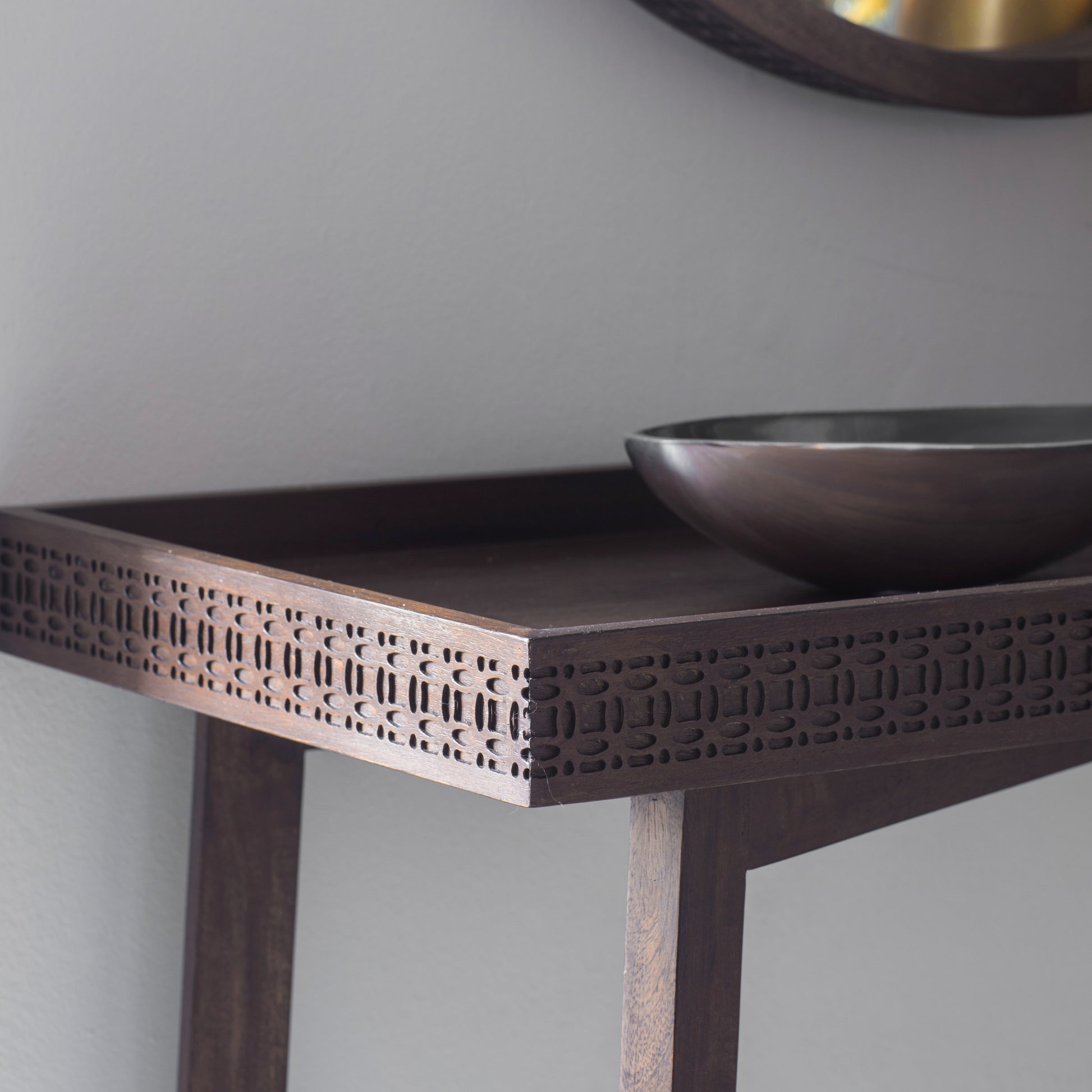 Boho Retreat Console Table Brown