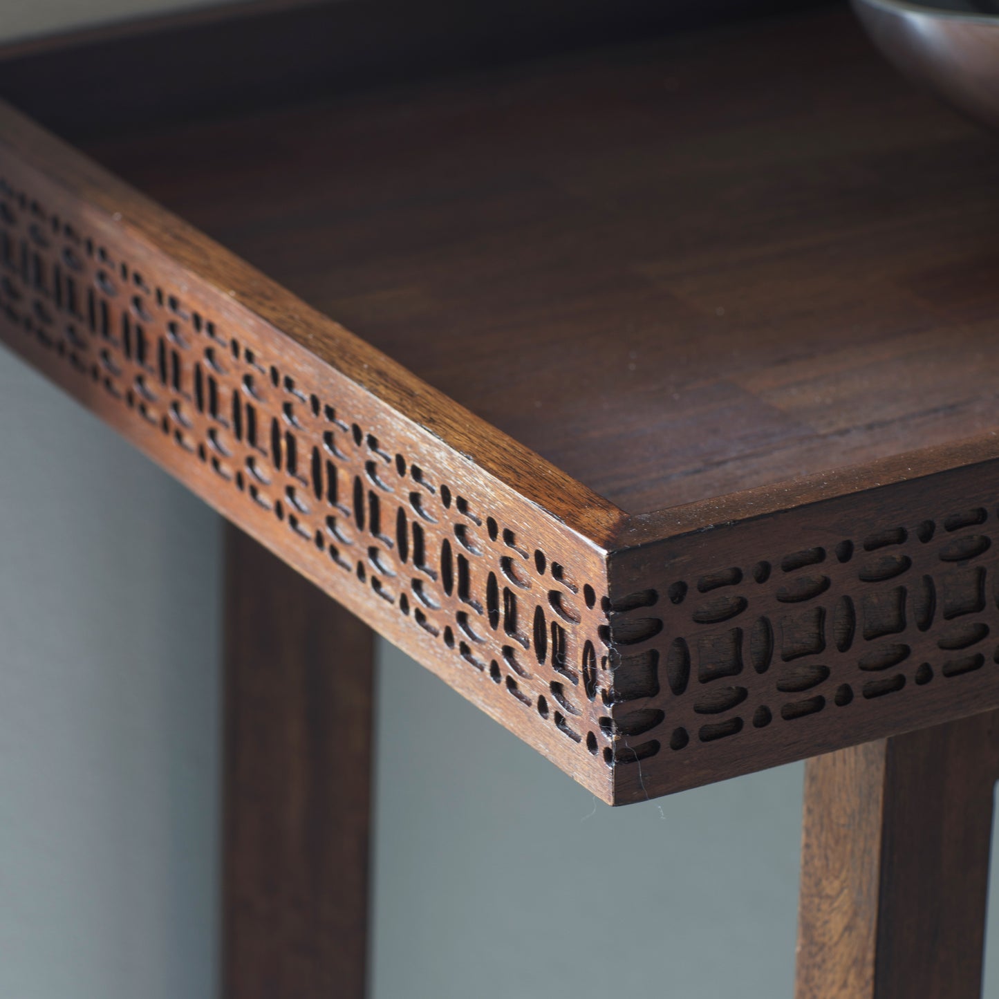 Boho Retreat Console Table Brown