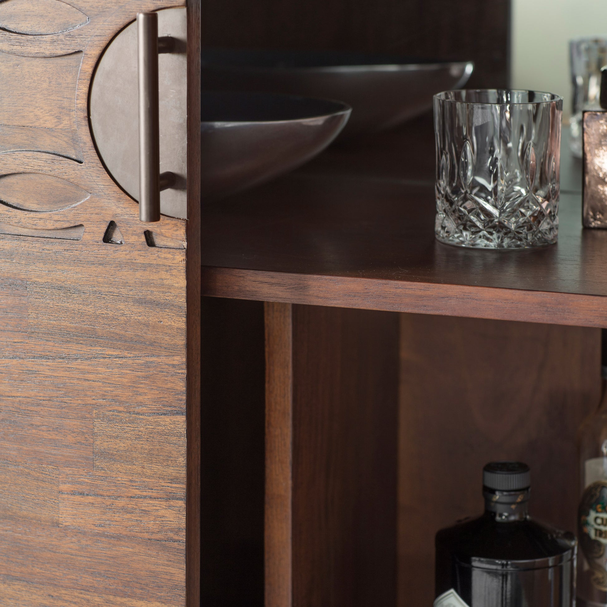 Boho Retreat Cocktail Cabinet Brown