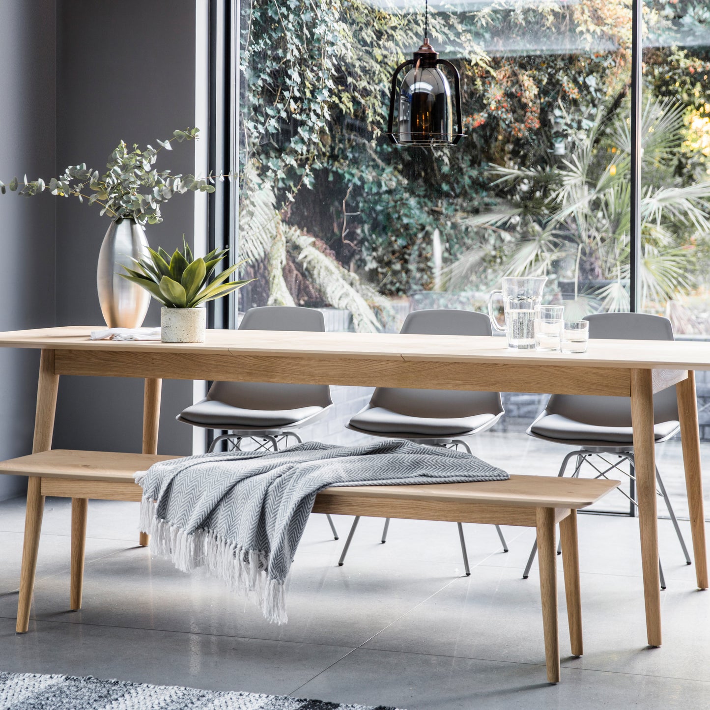 Milano Ext Dining Table Oak