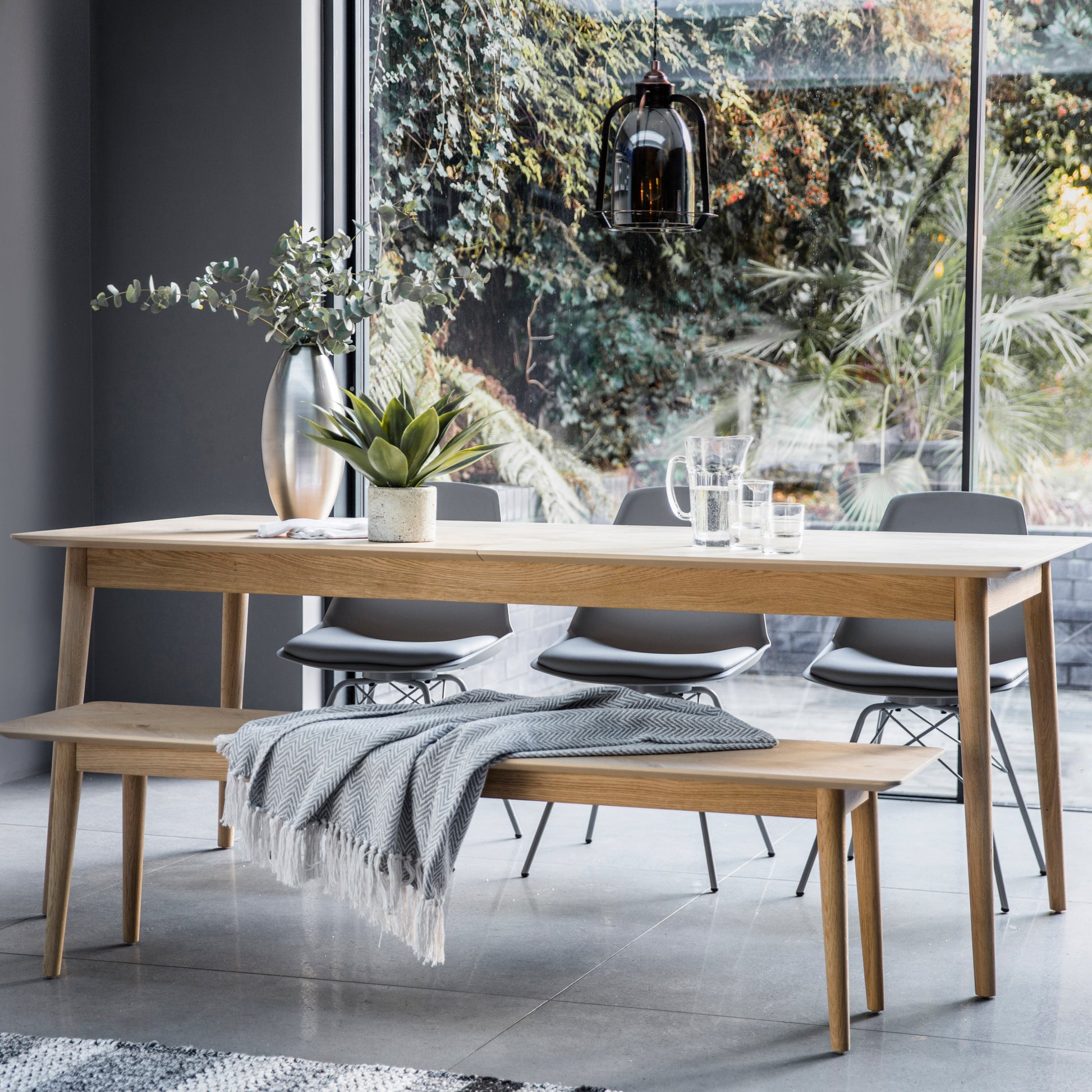 Milano Ext Dining Table Oak