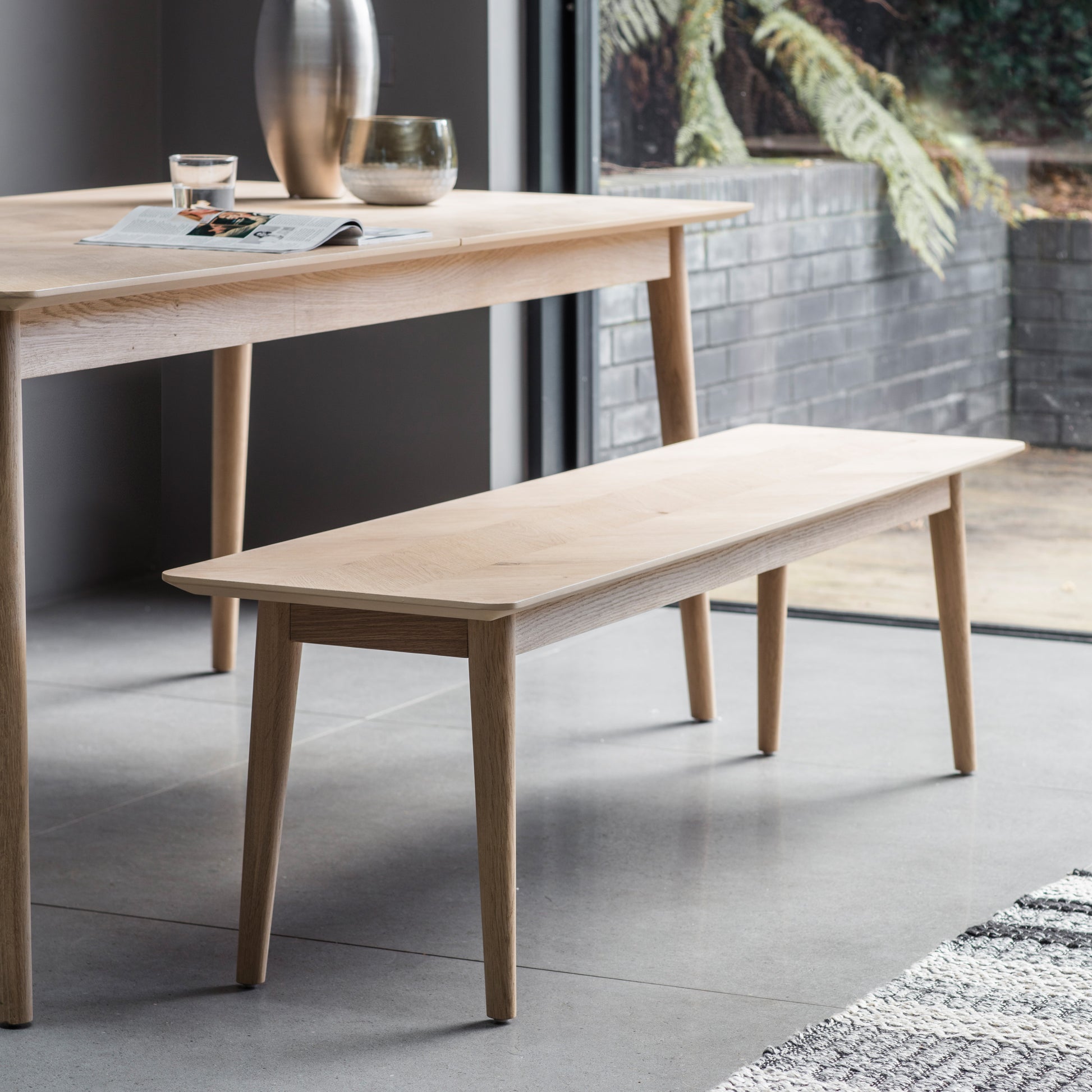 Milano Dining Bench Oak