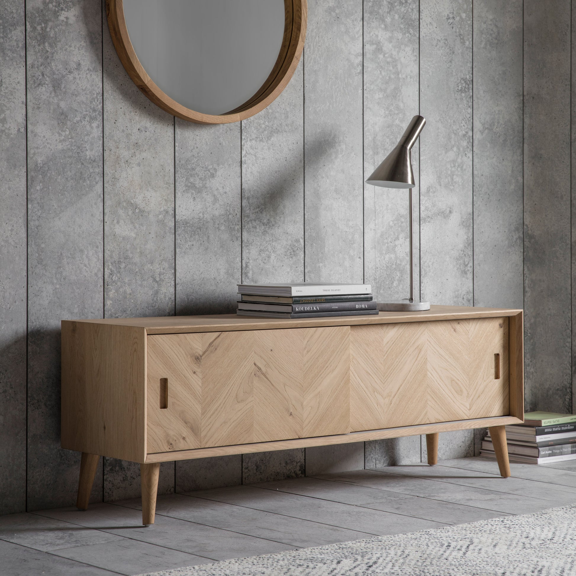 Milano Media Unit Oak