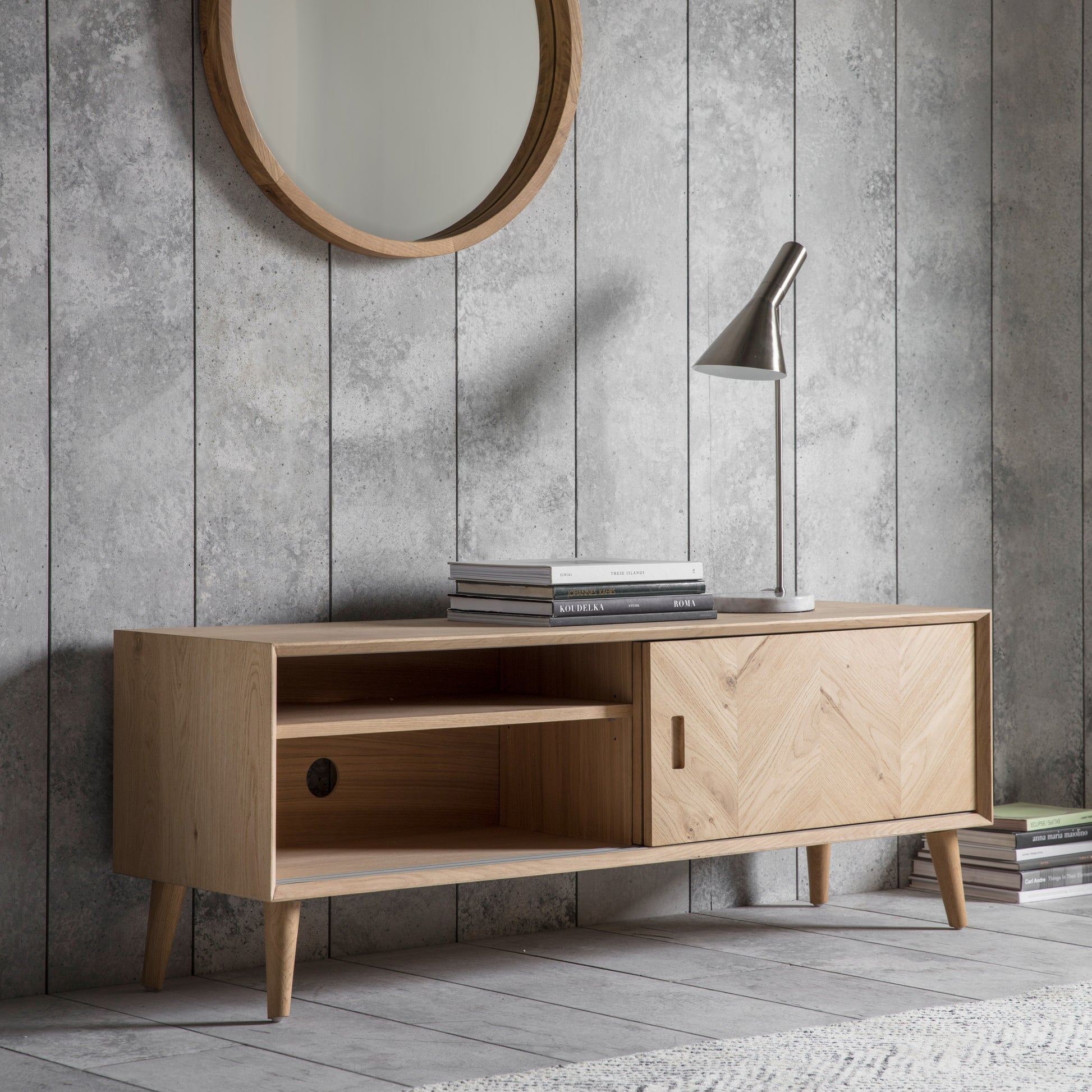 Milano Media Unit Oak