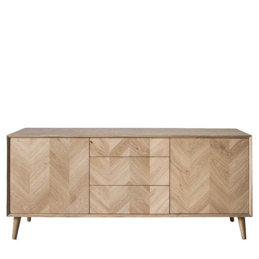 Milano 2Dr/3Drwr Sideboard Oak