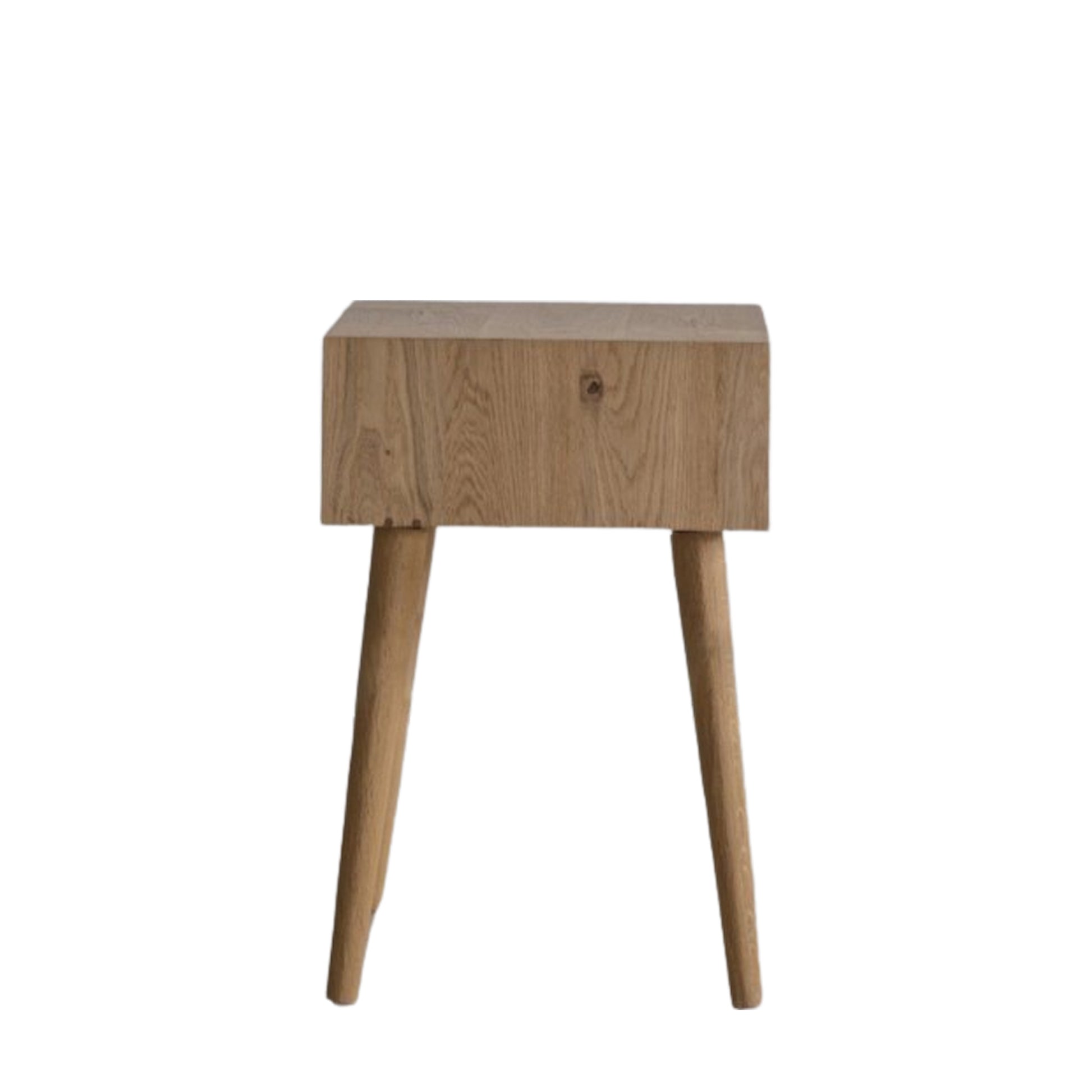Milano 1 Drawer Side Table Oak