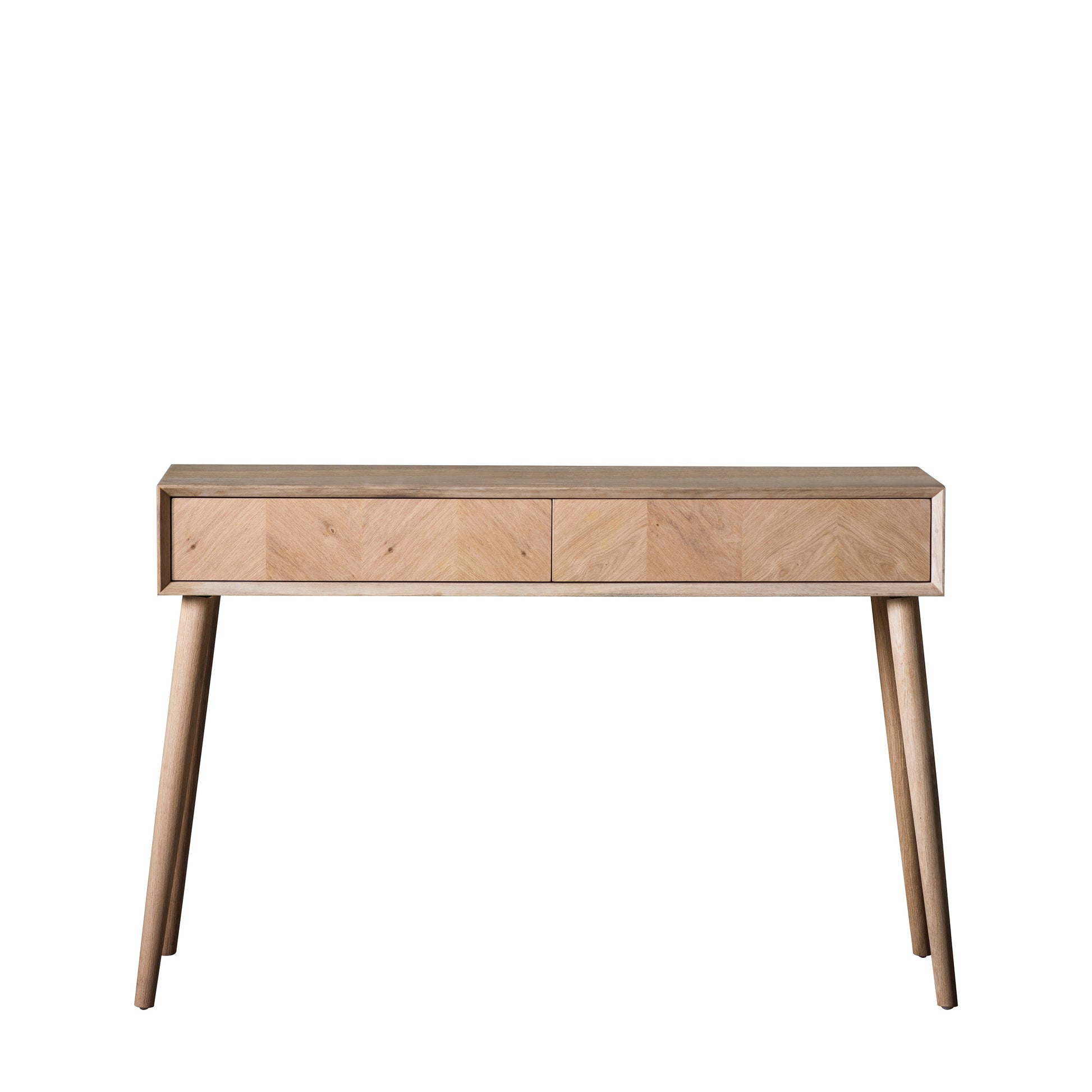 Milano 2 Drawer Console Table Oak