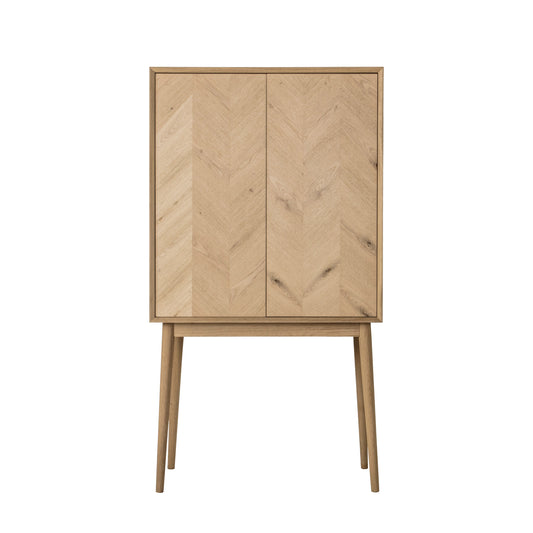 Milano 2 Door Cocktail Cabinet Oak