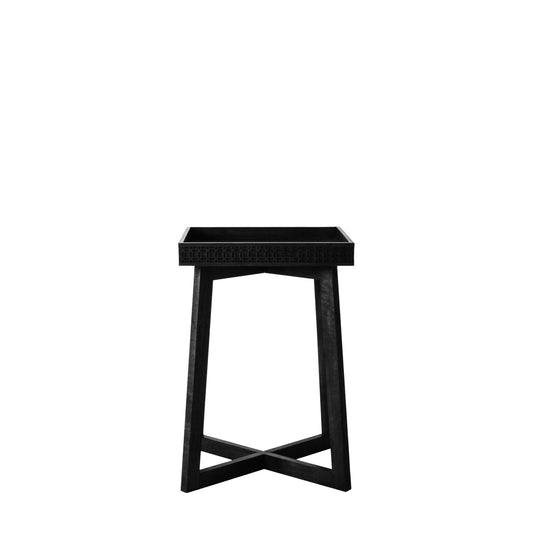 Boho Boutique Bedside Table Black