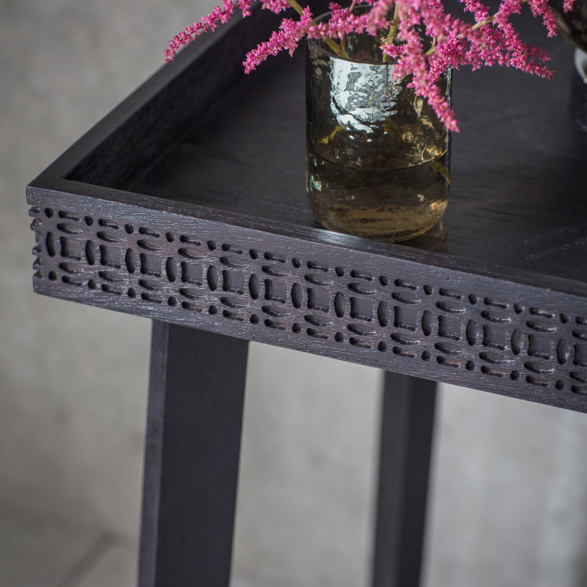 Boho Boutique Bedside Table Black