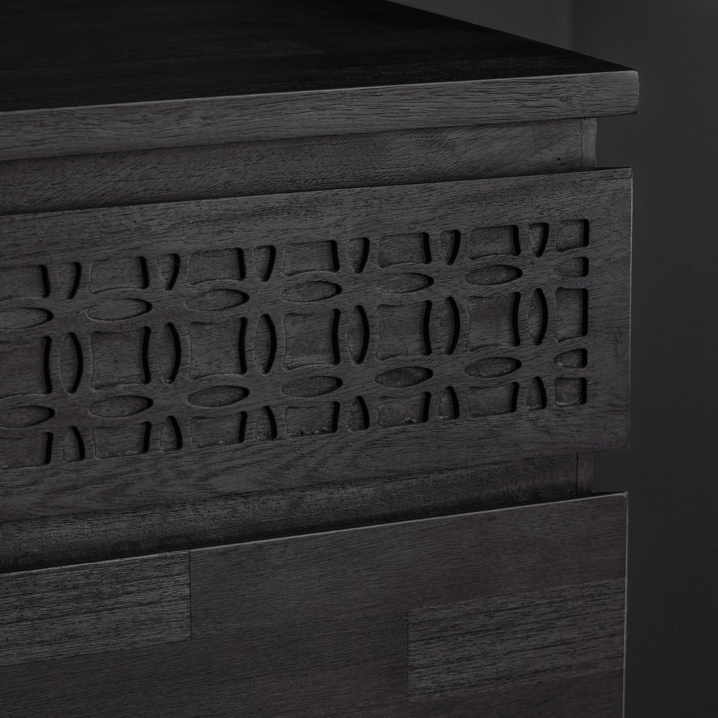 Boho Boutique 4 Drawer Chest Black