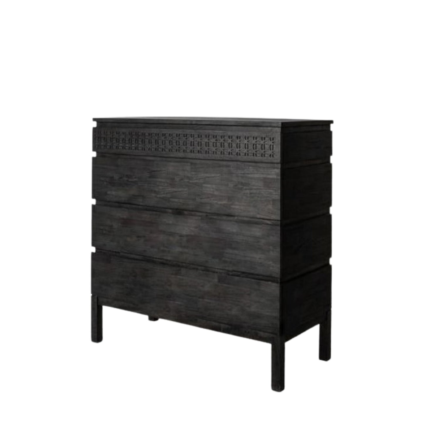 Boho Boutique 4 Drawer Chest Black