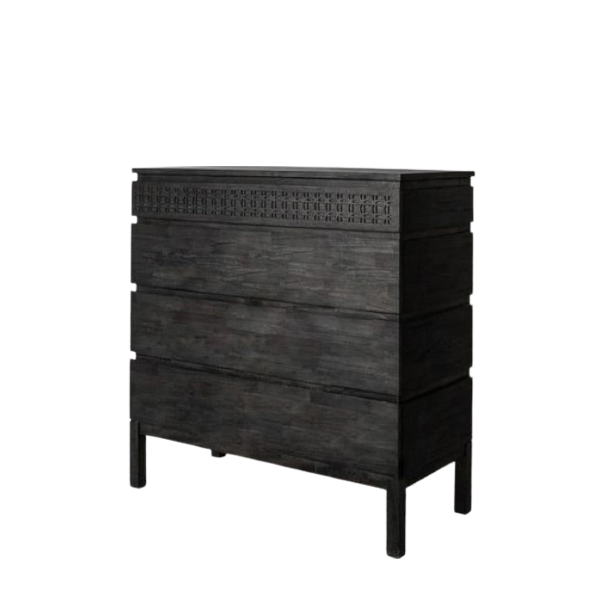 Boho Boutique 4 Drawer Chest Black