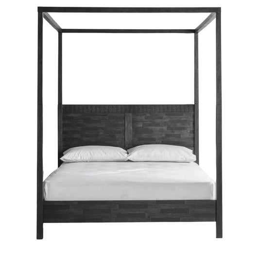 Boho Boutique 4 Poster Bed Black King