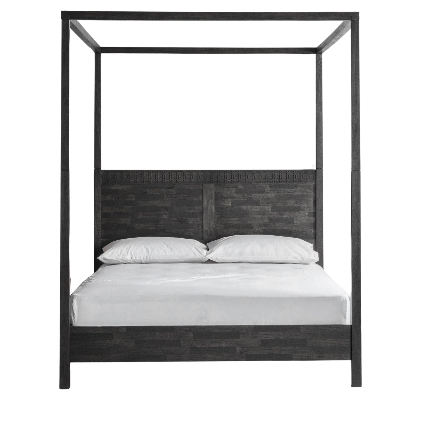 Boho Boutique 4 Poster Bed Black Super King
