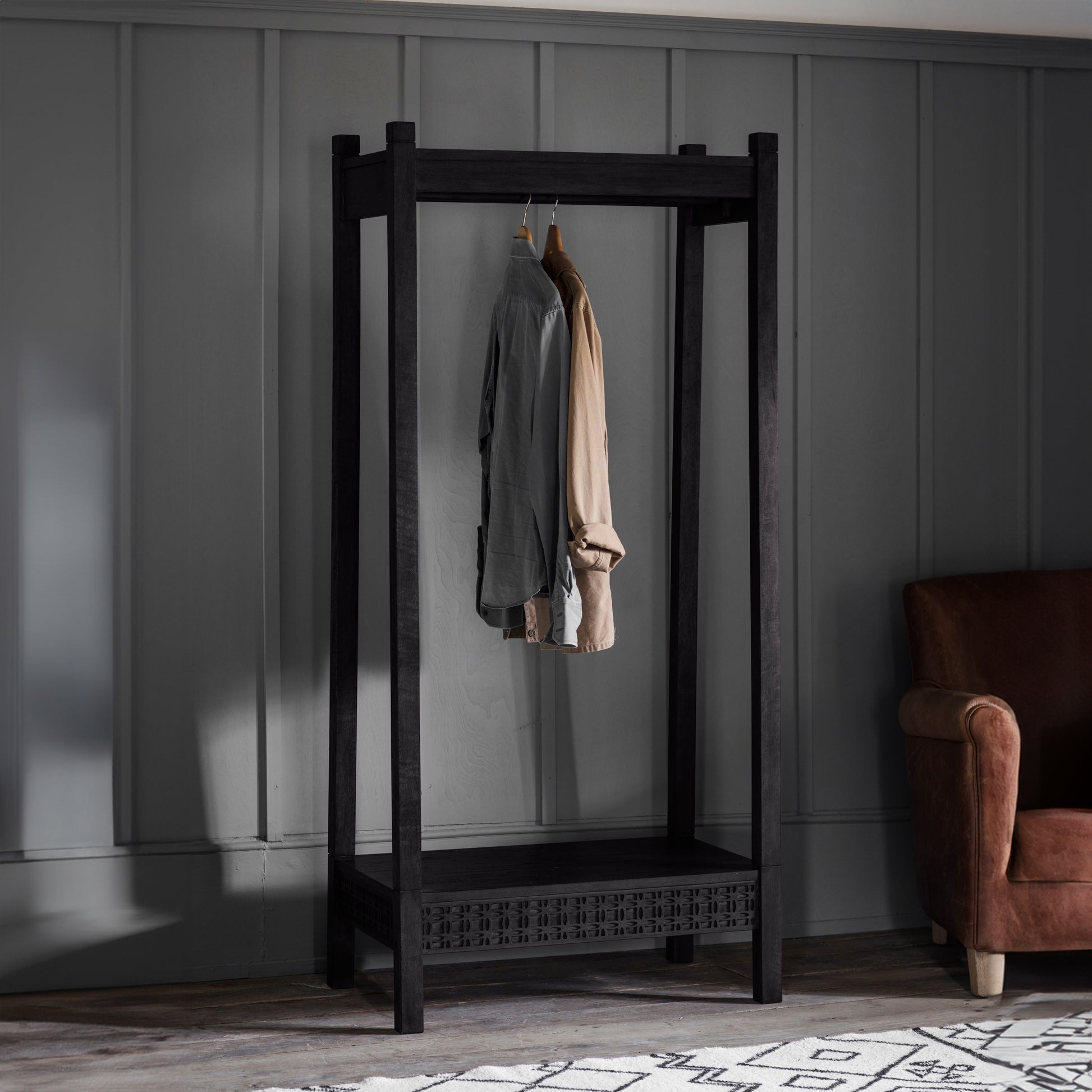 Boho Boutique Open Wardrobe Black