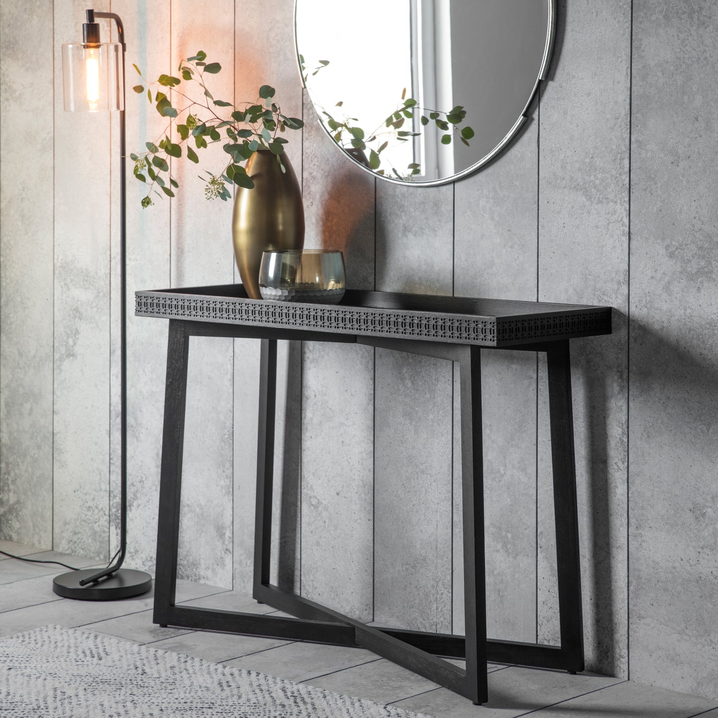 Boho Boutique Console Table Black