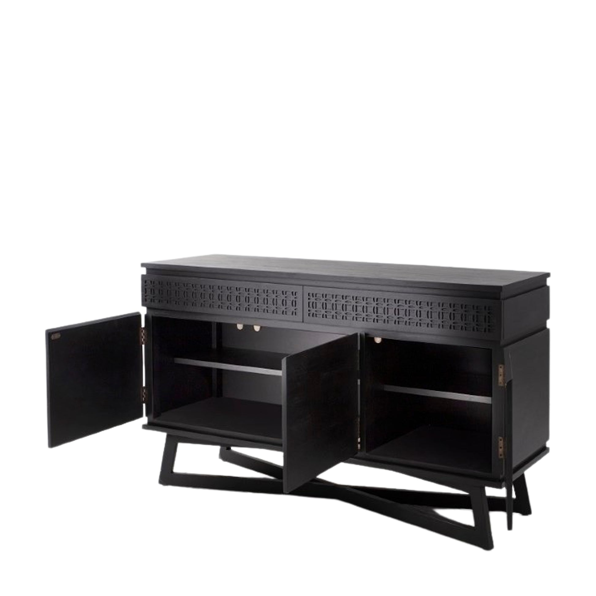 Boho Boutique 3Dr/2Drwr Sideboard Black