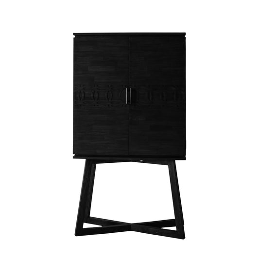 Boho Boutique Cocktail Cabinet Black