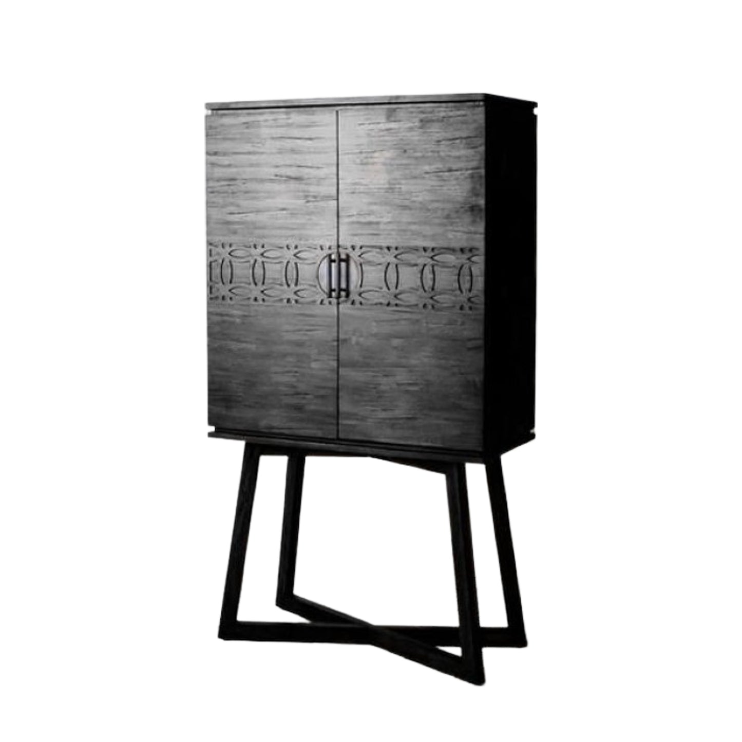 Boho Boutique Cocktail Cabinet Black