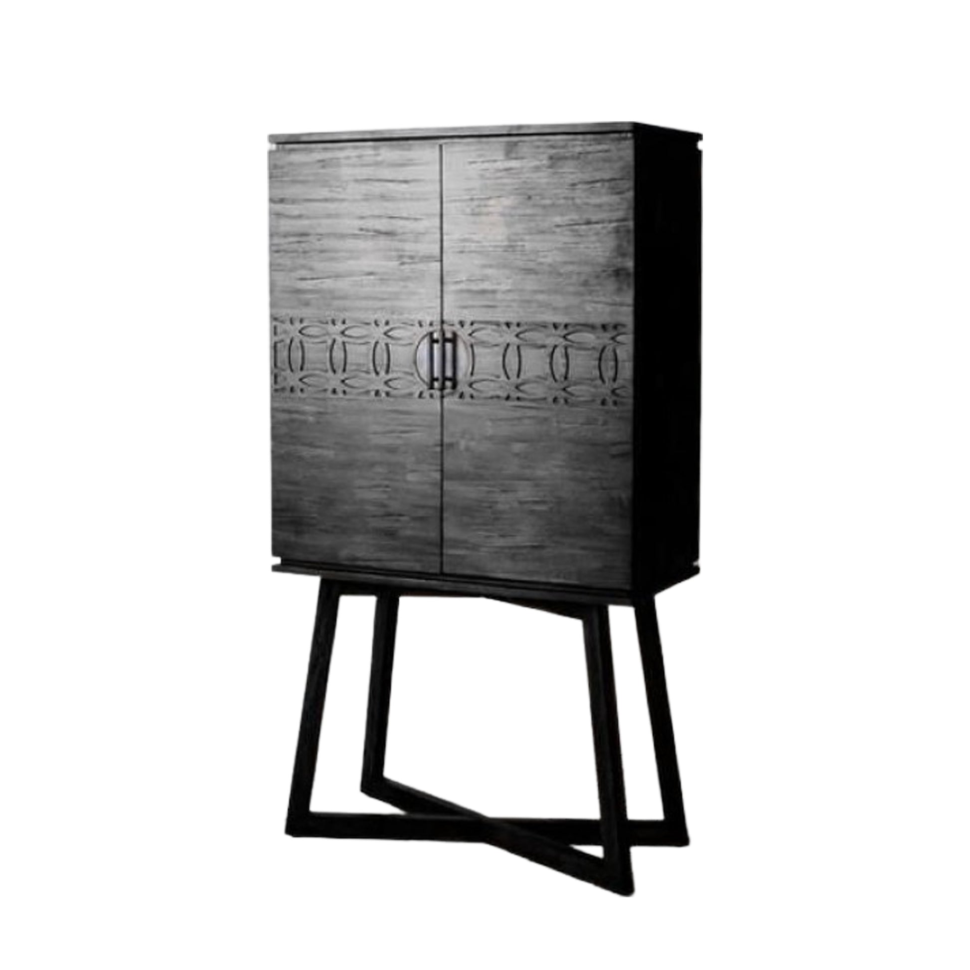 Boho Boutique Cocktail Cabinet Black