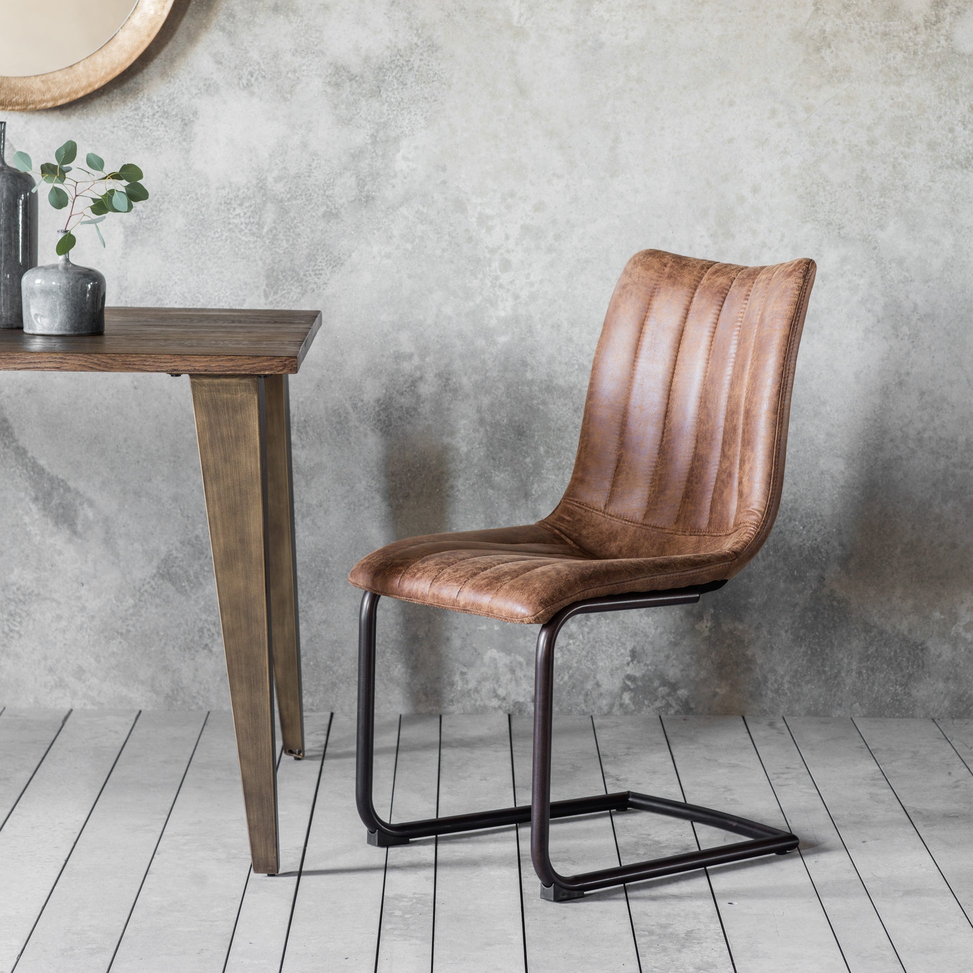 Edington Chair (2pk) Brown