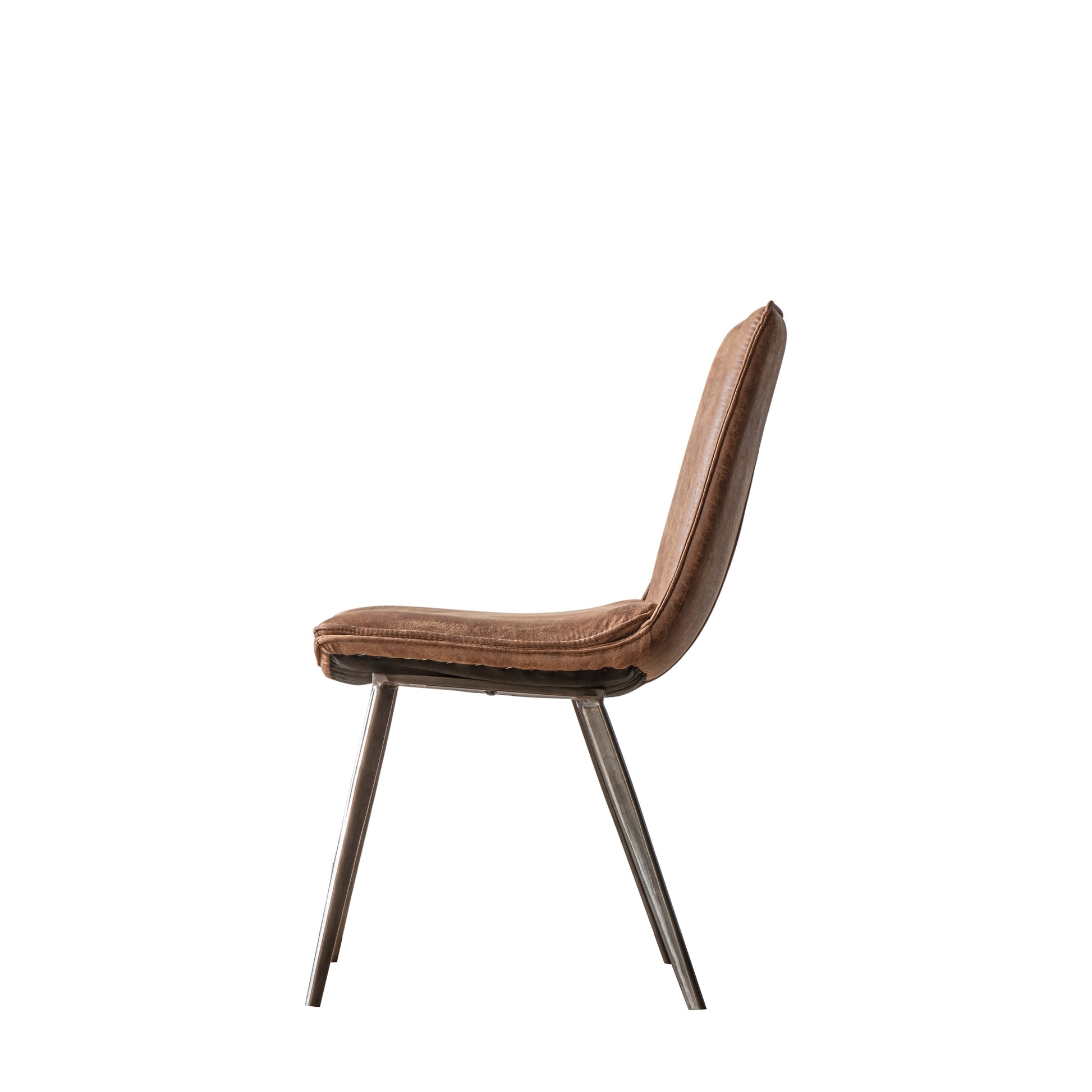 Hinks Chair Brown (2pk) Brown Leather