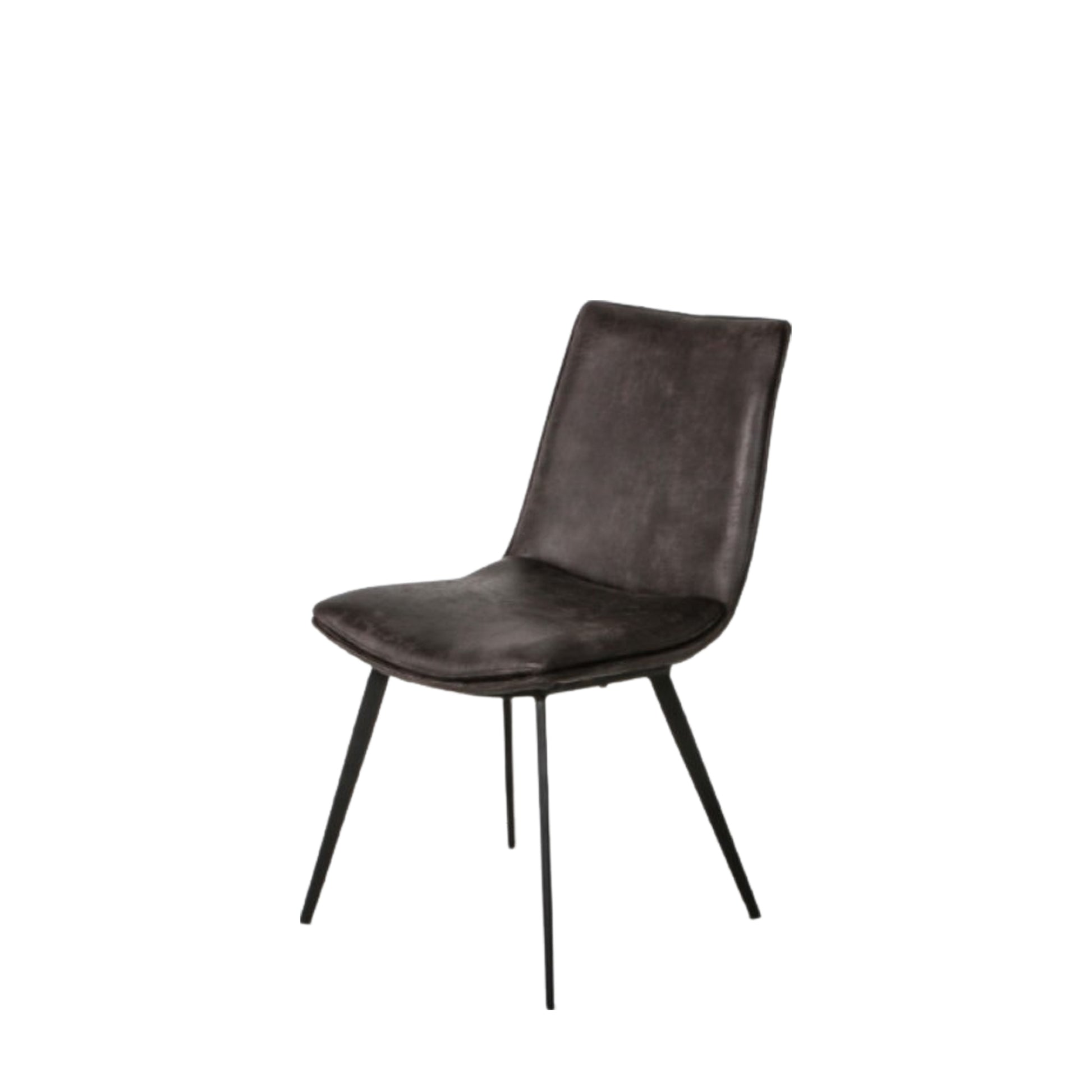 Hinks Chair Grey (2pk) Grey Leather