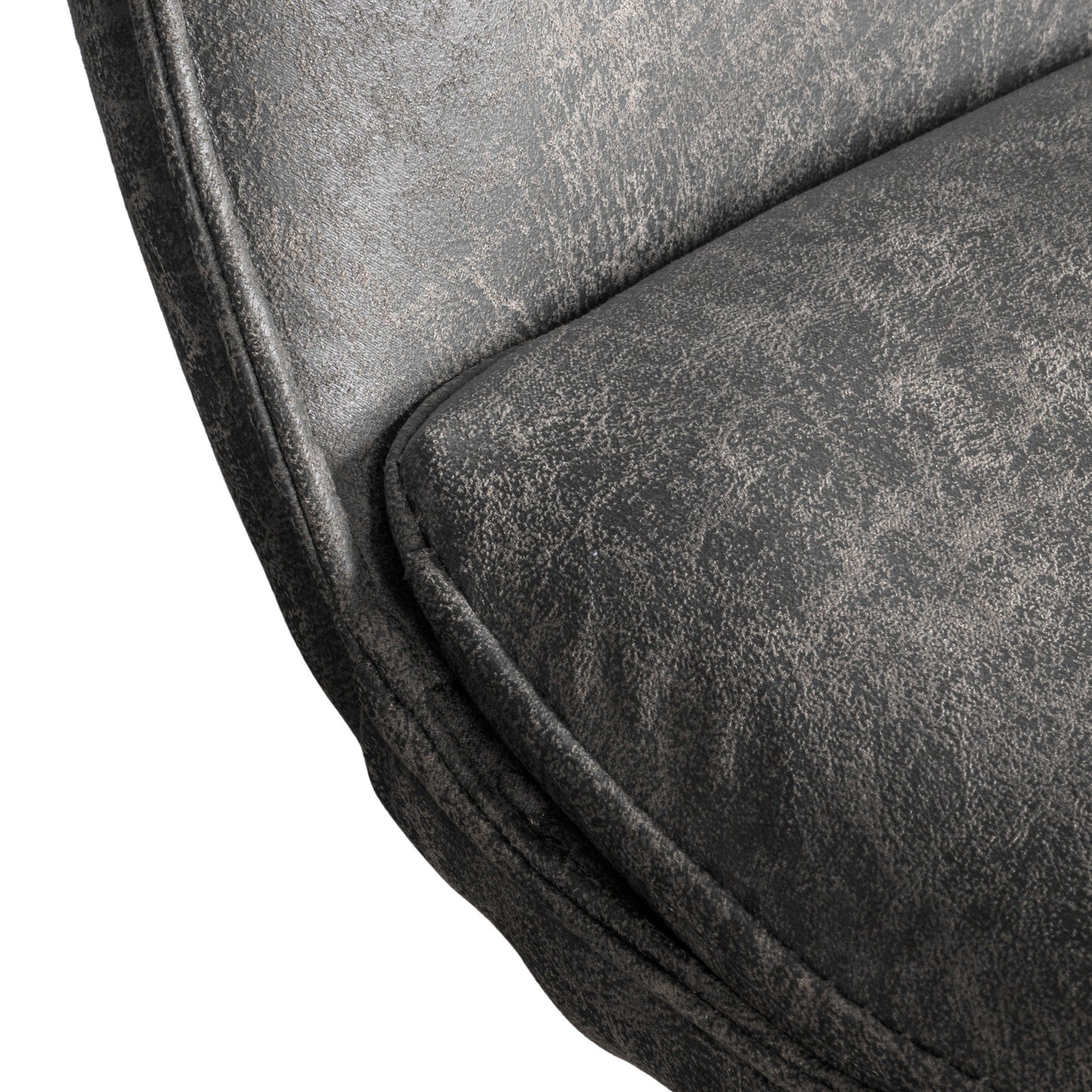 Hinks Chair Grey (2pk) Grey Leather