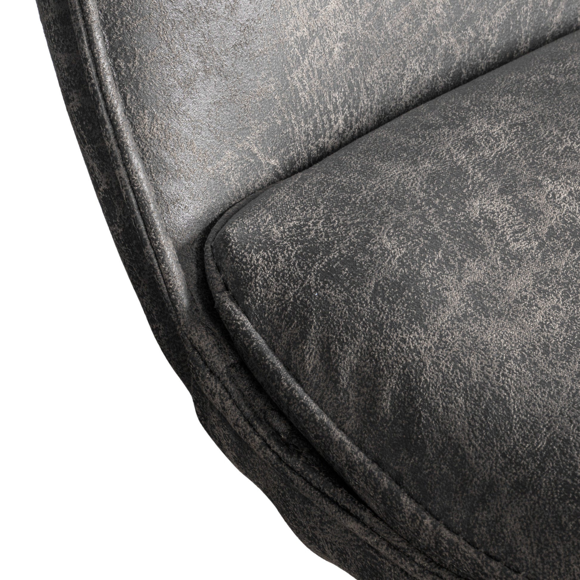 Hinks Chair Grey (2pk) Grey Leather
