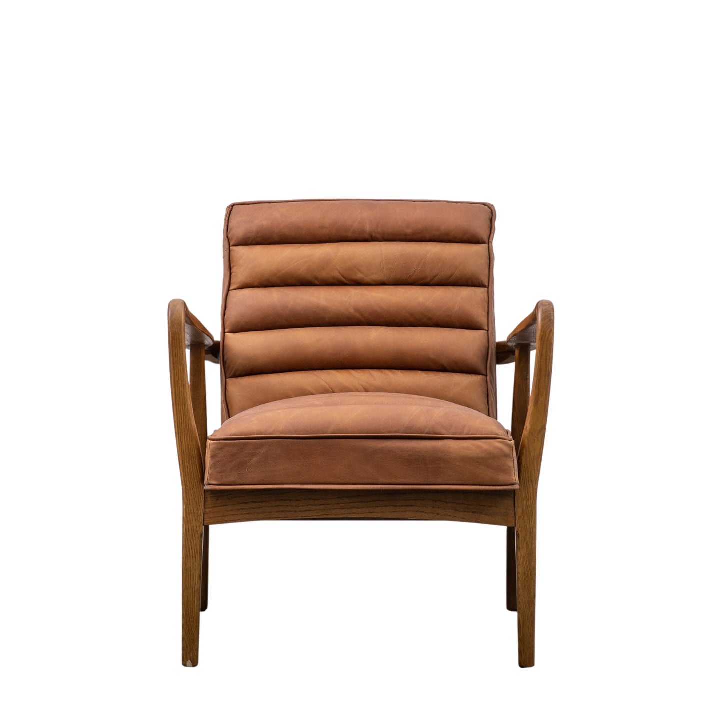 Datsun Armchair Vintage Brown Leather