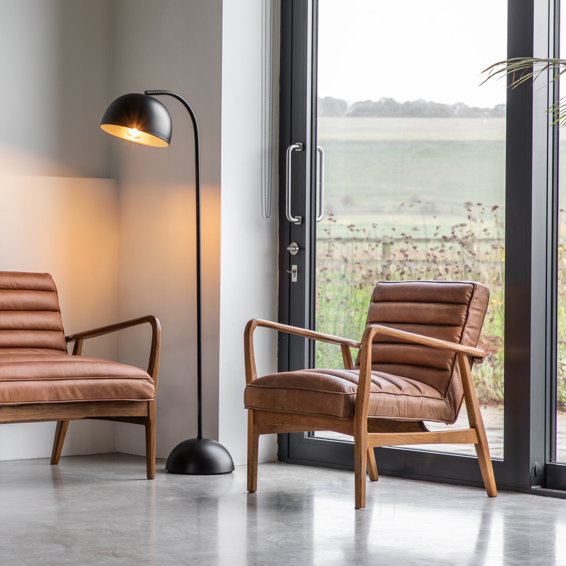 Datsun Armchair Vintage Brown Leather