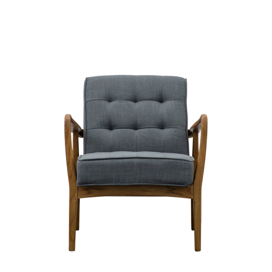 Humber Armchair Dark Grey Linen