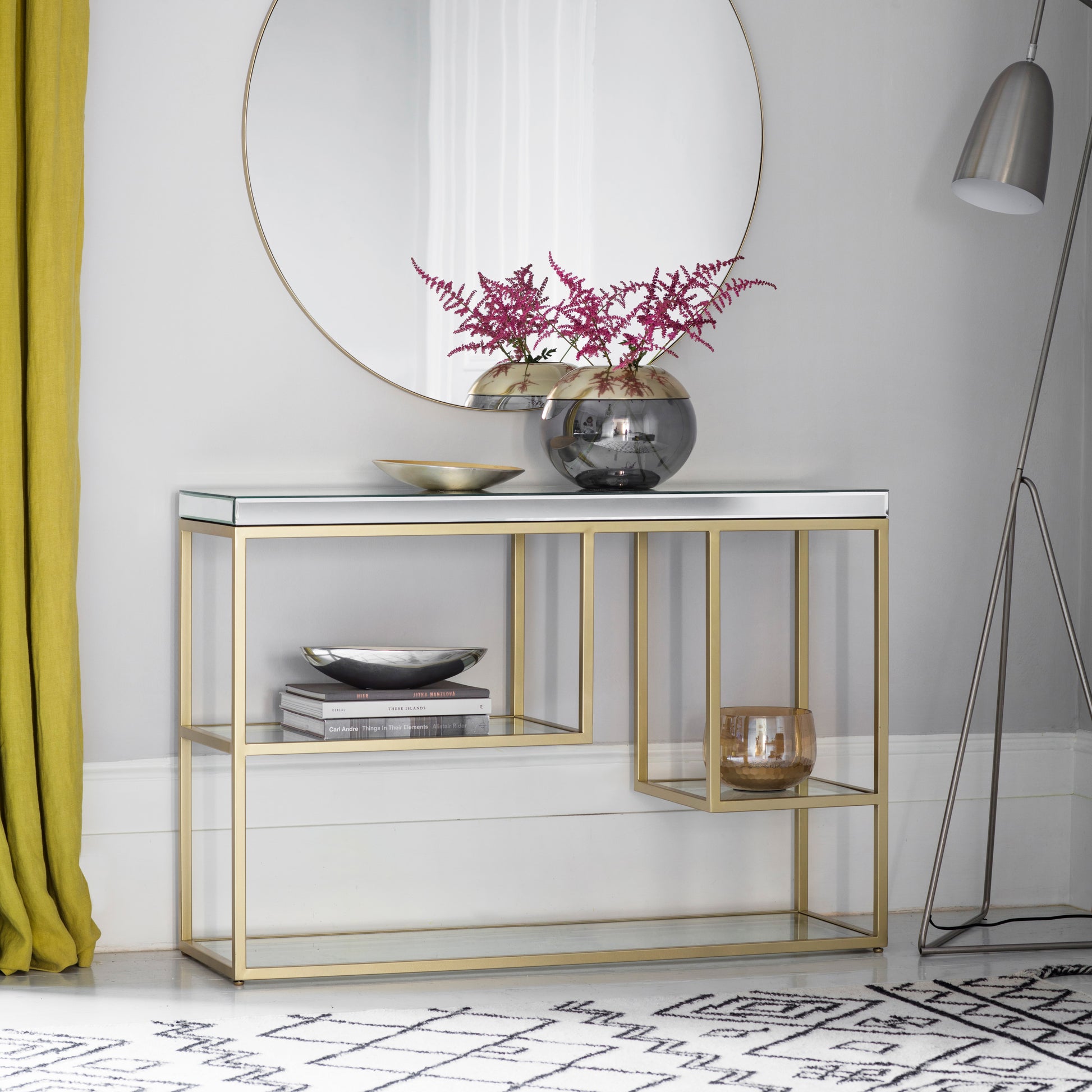 Pippard Console Table Champagne