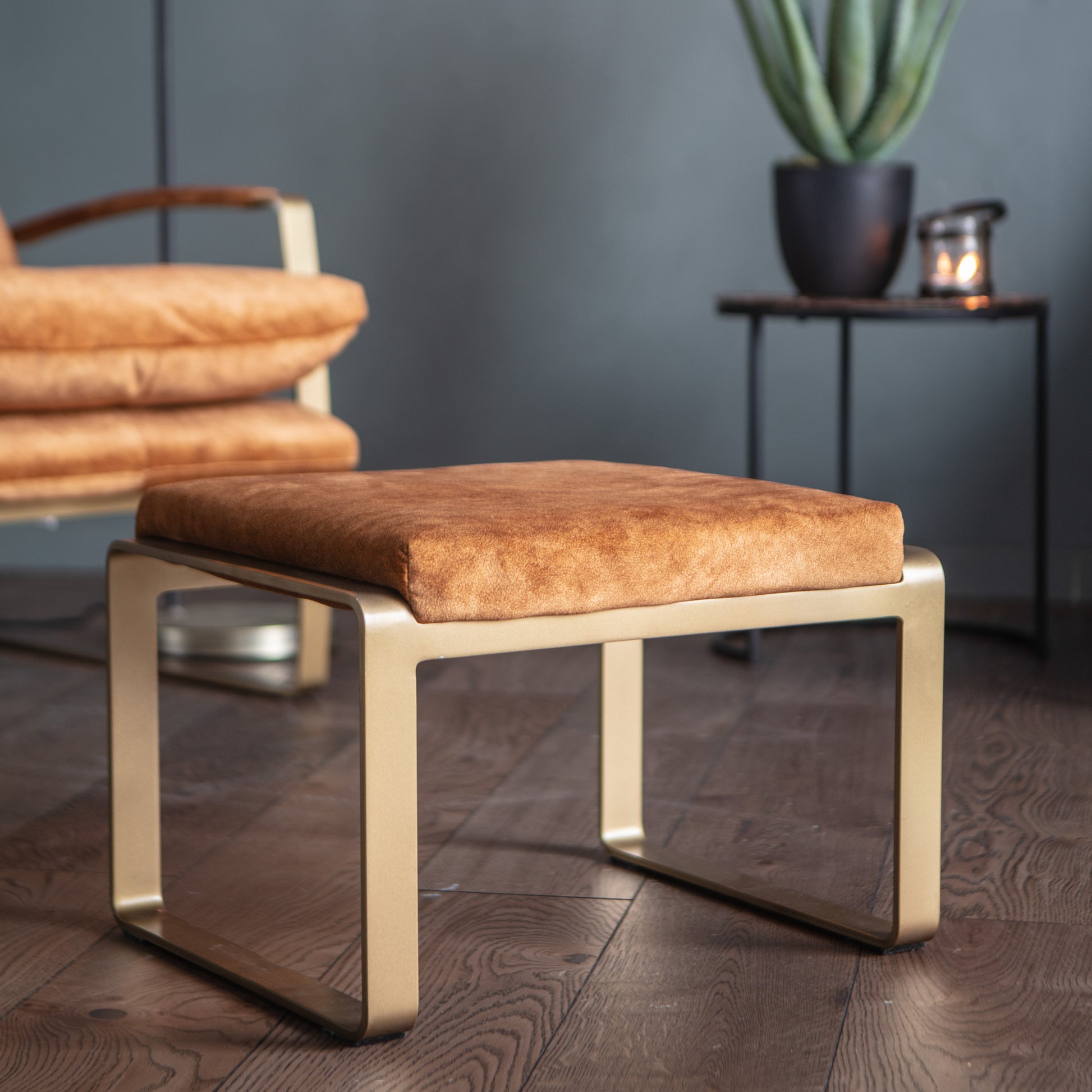 Fabien Footstool Ochre