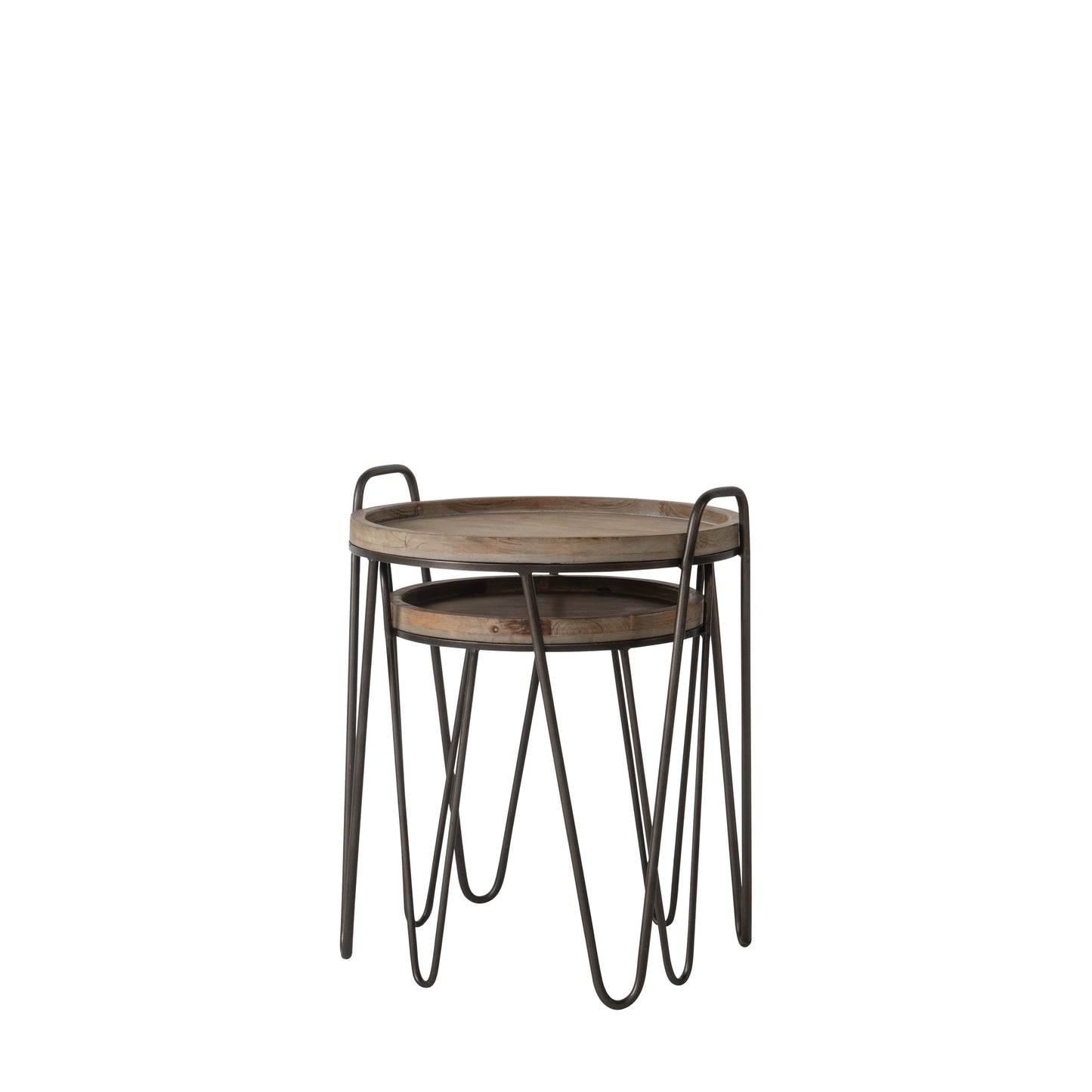 Nuffield Nest of 2 Tables Bronze / Natural
