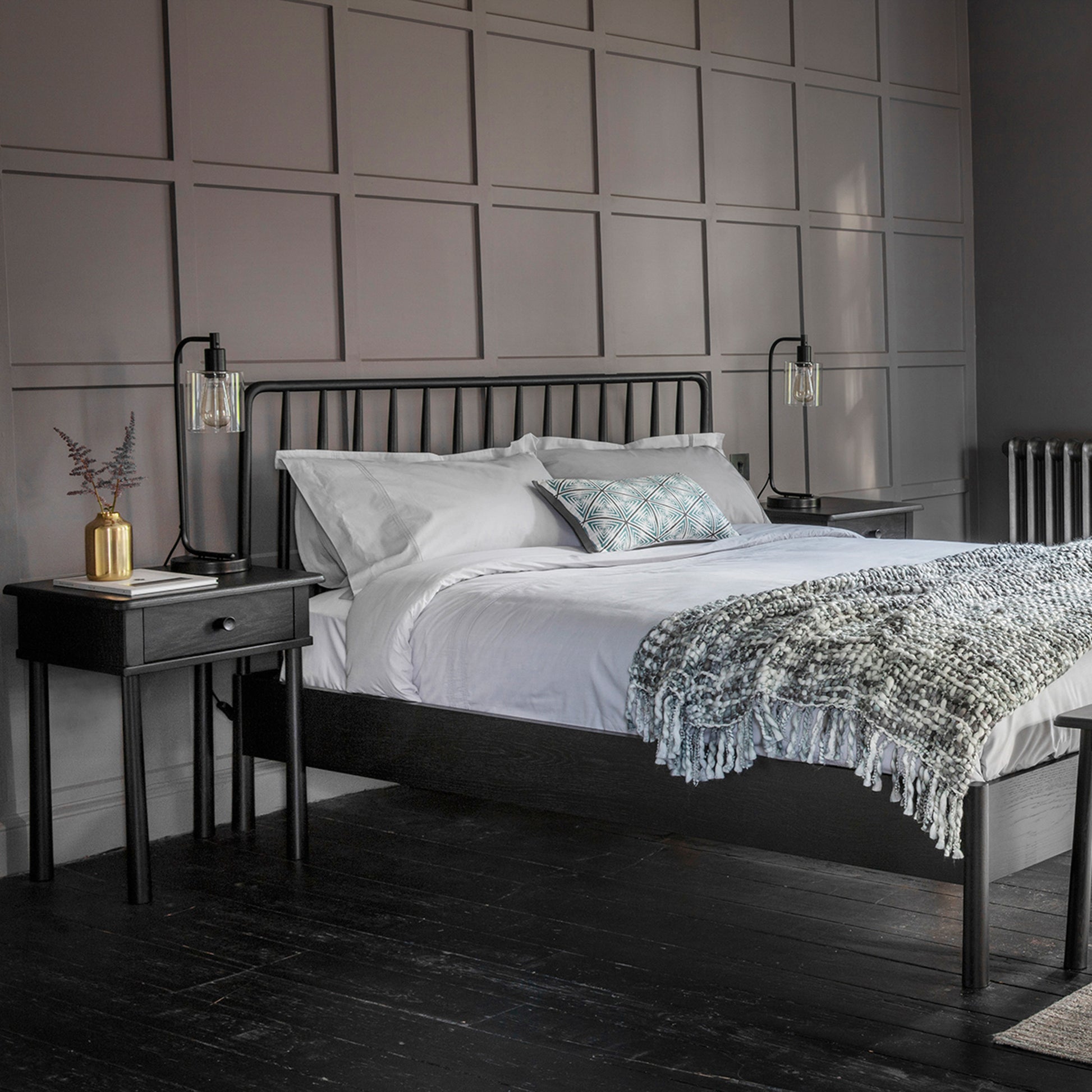 Wycombe Bed Black Double