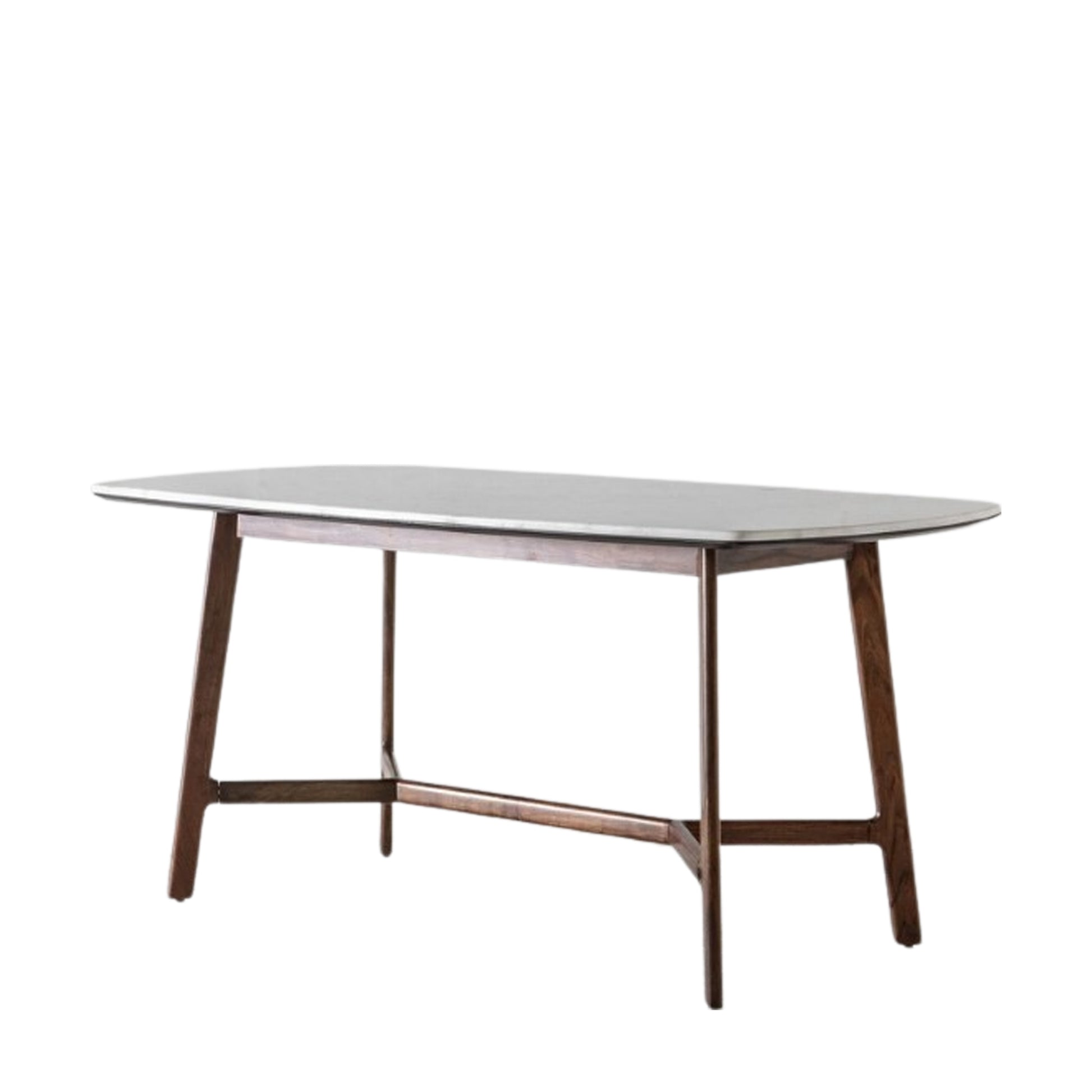 Barcelona Dining Table Dark Wood / Marble