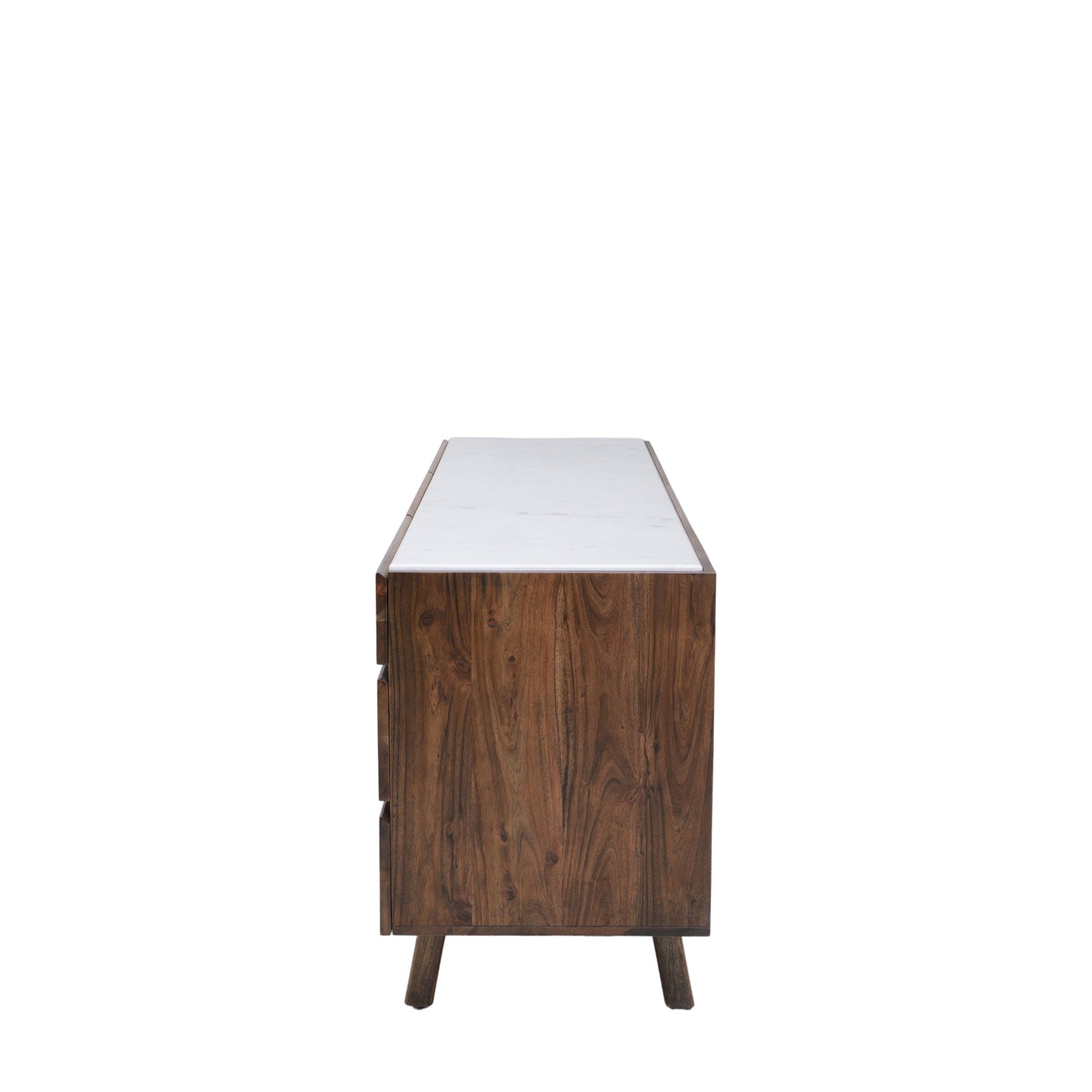 Barcelona Sideboard Dark Wood / Marble