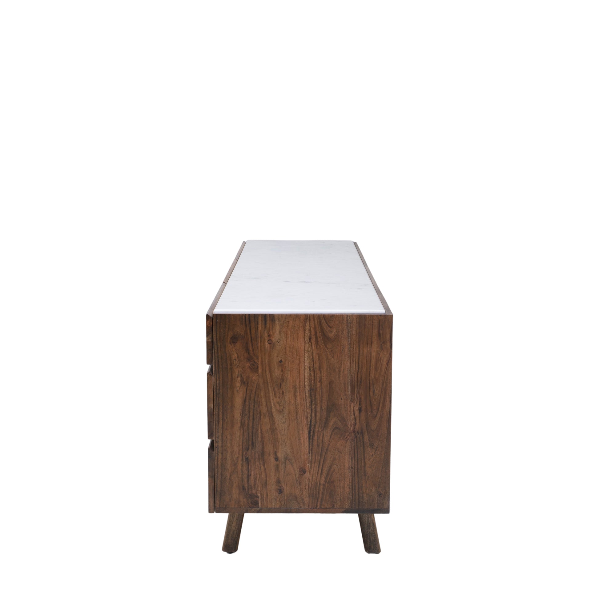 Barcelona Sideboard Dark Wood / Marble