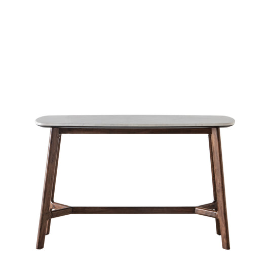 Barcelona Console Table Dark Wood / Marble