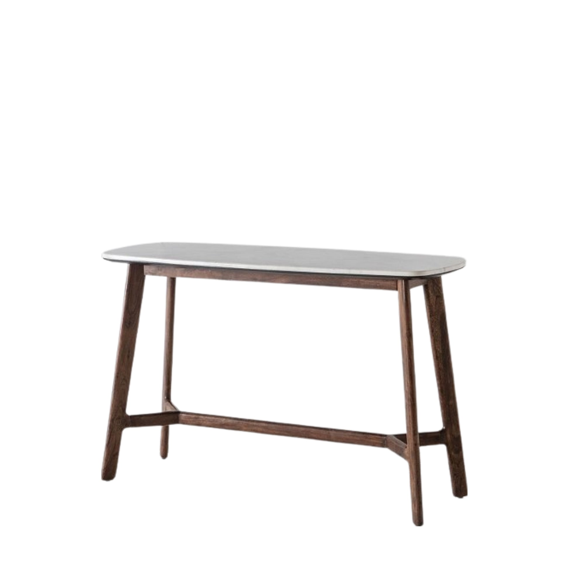 Barcelona Console Table Dark Wood / Marble
